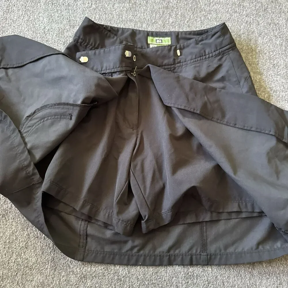 REI Women’s Wrap Skort Size 2 Skirt 50+ UPF Outdoor Hiking Sports Black